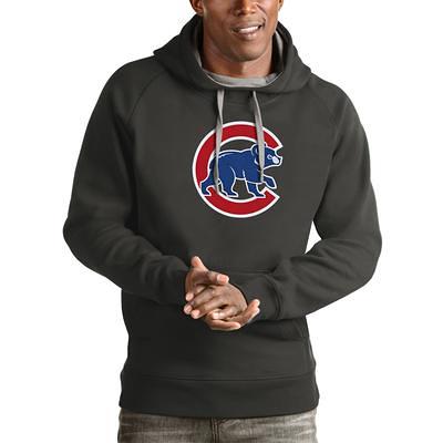 Buffalo Bills Antigua Logo Victory Pullover Hoodie - Heathered Gray