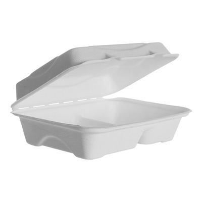 EcoChoice 9 x 9 x 3 Compostable Sugarcane / Bagasse 3