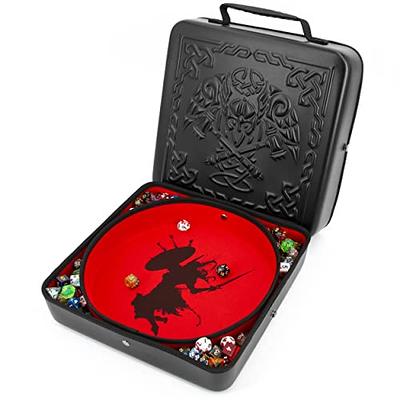 DND Dice Tray & Tower Storage Box, 4 in 1 D&D Dice Holder Case (Dice Rolling