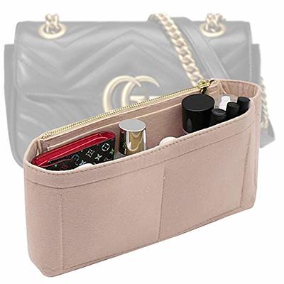 WADORN Purse Insert Organizer, Felt Tote Shaper Pouches Insert Divider Organizer  Handbag Insert Bag in Bag for LV BOULOGNE Multi Pocket with Zipper for  Underarm Bag Shaper, 3.5x9.8x3.9 Inch (Brown) - Yahoo