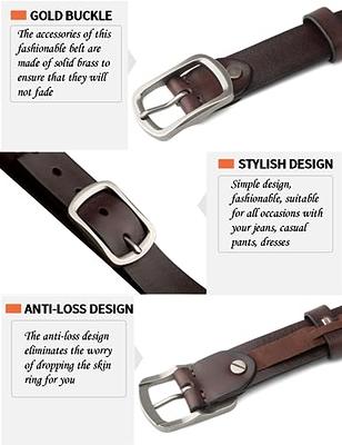 Leather Belt Anto Solid Brass