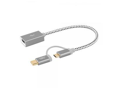 Qiilu Type C USB to XLR Male XLR to USB Type C Nylon USB C to