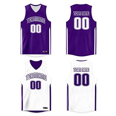 Custom Basketball Jersey - Reversible Sports Vest Add Any Team Name Number  Personalized Jersey for Men/Youth