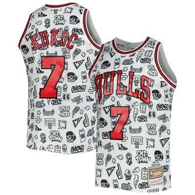 Men's Mitchell & Ness Dwyane Wade Black/Red Miami Heat Big Tall Hardwood Classics 2005/06 Split Swingman Jersey