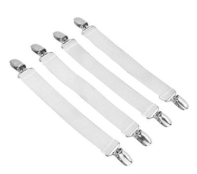 Bed Sheet Holder Straps, Adjustable Bed Sheet Fastener and Triangle Elastic  Mattress Sheet Clips Suspenders Grippers Fasteners Heavy Duty Keeping