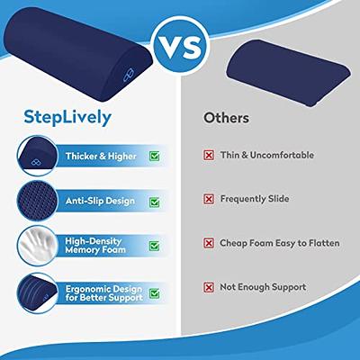 CloudBliss Foot Rest for Under Desk at Work,Office Desk Accessories with  Memory Foam and Washable Removable Cover, Foot Stool for Office, Car, Home  to