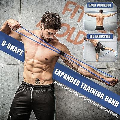 23Pcs Resistance Bands Set Workout Bands 5 Stackable Exercise