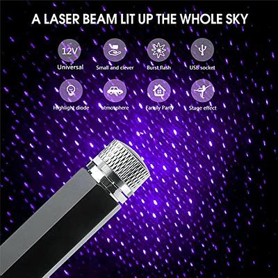 USB Car Atmosphere Blue Star Light Mini LED Projection Lamp Star Night  Laser 