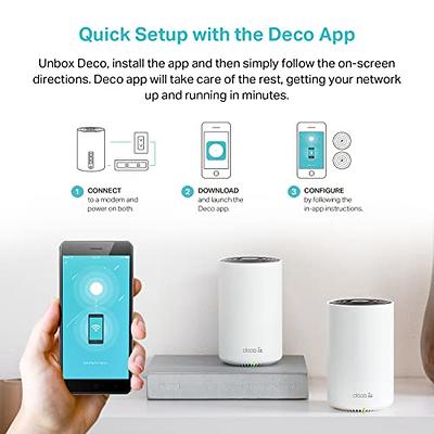 TP-Link Deco Wi-Fi 6E Whole Home Mesh Routers, 6 Ghz Band, Coverage up to  5,500 Sq. ft. (2-Pack) 