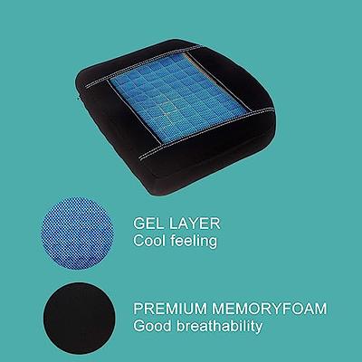 Portable Cooling Gel Seat Cushion, with Non-Slip Cover, for Car