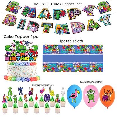 97 garden birthday party decorations, children's party supplies, kindergarten class party banners, cake toppings, balloons, Cupcake toppings, tablecloths, bean paste -