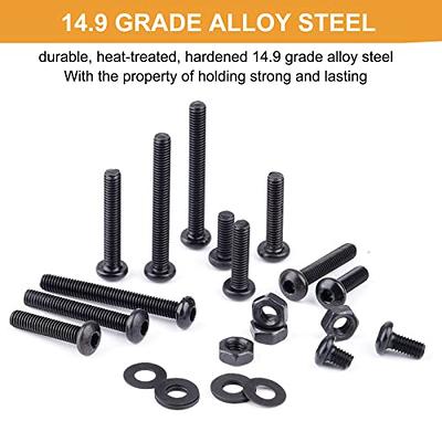 Stainless Steel Allen Socket Head Nut-Bolt-Washer Set [Pack of 10]