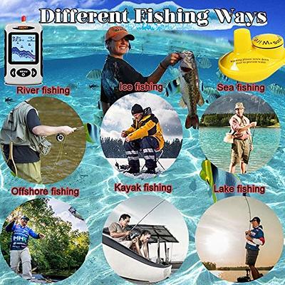 LUCKY Sonar Handheld Fish Finder Wireless Transducer Handheld Fish