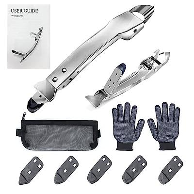 11pcs Caulking Tools 3 in 1 Silicone Caulking Finishing Tool Kit(stainless Steelhead) Reuse and Replace 5 Silicone Pads Sealant Caulk for Kitchen