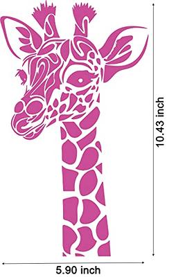 Alinacutle Giraffe Silkscreen Stencils,Reusable Self-Adhesive Silk