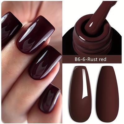 Solid Pure Color Uv Gel Nail Polish Red Nail Gel Soak Off Nail Decoration  Uv Nail Gel Polish Nude Colors Home Use Salon Beauty - Temu