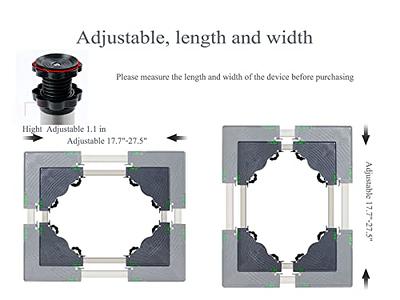 Multi-functional Adjustable Base Washing Machine Dryer stand Anti-Vibration  adjustable 17.7-27.5 Refrigerator floor trays cookers dishwasher Base  Stand [8legs-Legs Hight 5.9in] - Yahoo Shopping