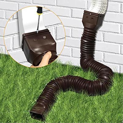 Rain Gutter Downspout Extensions Downspout Extender Downspout Extension  Flexible Shapeable Drain Pipe Gutter Connector Flexible Gutter Extension