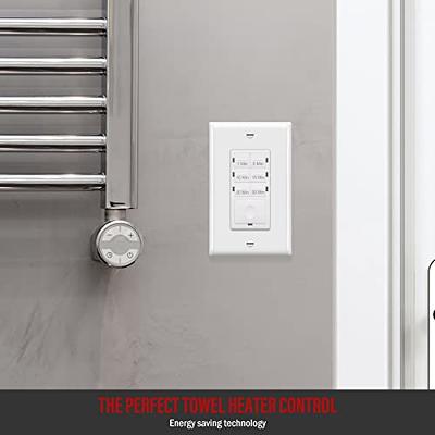 Minoston Wi-Fi 4 Hour Countdown Timer Switch for Bathroom Fans White (MT10W)