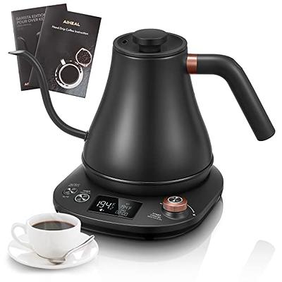 Gooseneck Electric Kettle, 0.9L Electric Tea Kettle with Temperature Control  & H