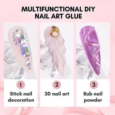 Nail Glue For Rhinestones Soft Strong Sticky Crystal Gem