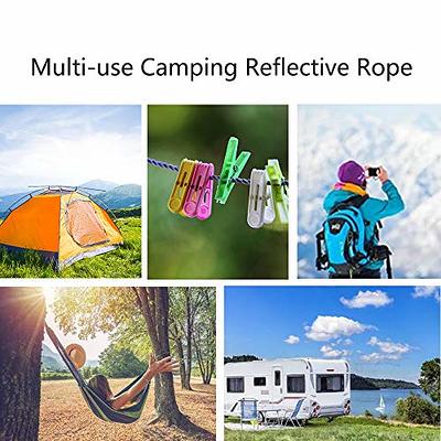 6pcs Guy Lines, 4mm Reflective Cord Guy Line, Tent Camping Rope