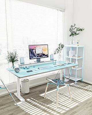 Clear Desk Pad,Transparent Desk Cover with Round Edge,Non-Slip Writing Desk  Table Protector,Computer Gaming Laptop Plastic Desk Mat for Office Home