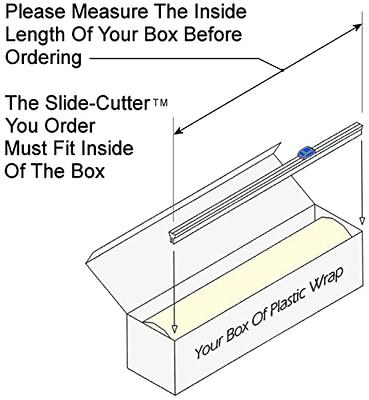 3026 Slide-Cutter - Three 26 Inch Replacements for 24-Inch Plastic Wrap,  Fits Many Commercial Kitchen Boxes, Save Time and Money, Measure Your Box  Before Ordering - Yahoo Shopping
