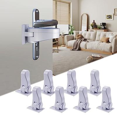 Sliding Glass Door Child Lock - OKEFAN 4 Pack Baby Safety Slide Window Locks  for Kids Proof Patio Closet Doors No Drilling