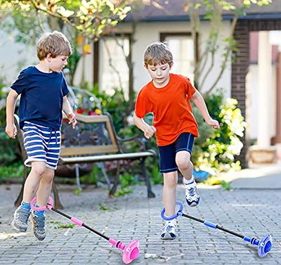  2Pcs Skip it Toy Sports Ankle Skip Ball, Light Up Skip