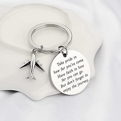 New Pilot Gift Flight Attendant Gift Fly Safe Keychain Pendant Traveling  Gifts May Your Air Be Clear Airplane Key Chain - AliExpress