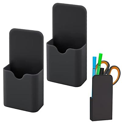 2pcs Magnetic Pen Marker Holders, S Size Magnetic Pen Pencil Holder  Organizer Home Office Supplies for Refrigerator Whiteboard Locker (Black) -  Yahoo Shopping