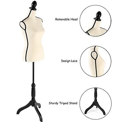 Beige Dress Form & Stand