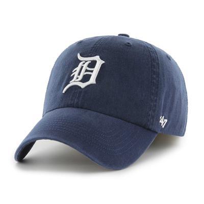 Detroit Tigers Pro Standard Logo Snapback Hat - White/Navy