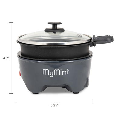 MyMini 5-inch Noodle Cooker & Skillet Electric Hot Pot, Blackberry