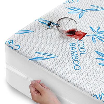 Utopia Bedding Waterproof Mattress Protector Full Size, Viscose Made from  Bamboo Mattress Cover, Breathable, Fitted Style with Stretchable Pockets