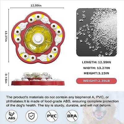 KADTC Dog Puzzle Toys for Medium/Small Dogs Slow Blow Puzzles Feeder Food  Dispenser Treat Feeding Level 2 in 1 Puppy Interactive Games Boredom