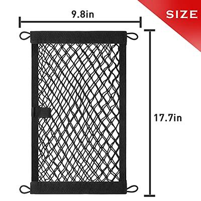 2 Pack Cargo Net with 8 Mounting Screws&Hooks,Stretchable Trunk Storage  Mesh Net, Elastic Cargo Storage Net Pouch for Car,SUV RV Camper Boats (17.7  x 9.8 Inches) - Yahoo Shopping