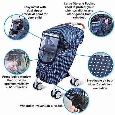 Stroller Rain Cover, Baby Stroller Weather Shields Universal Accessory,  Waterproof, Windproof Protection, Protect from Dust Snow, Baby Travel  Weather