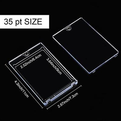  10 Pieces Magnetic Card Holder 35 Pt Trading Card Protector, Baseball  Card Protector, Acrylic Card Holder Clear Display Card Protector for  Baseball Football Sports Game Card Storage Display (Gold) : Toys