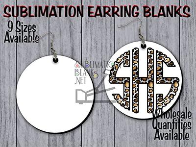 Sublimation Earrings, Dangle Earrings, Leopard Earrings, Statement