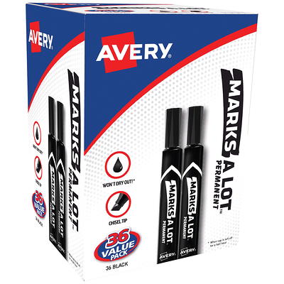 Avery Marks A Lot UltraDuty Permanent Markers, Bullet Tip, Water