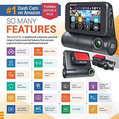 Dash Cam Hardwire Kit, USB Type C, for ROVE R3 and R2-4K PRO Dash Cam  Models