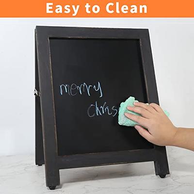 Chalk Board Sign Easel Stand Set - Standing Chalkboard Sign with Stand with  Liqu