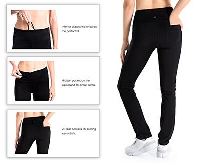 Straight Leg Yoga Dress Pants, Back Pockets (Charcoal) – Yogipace