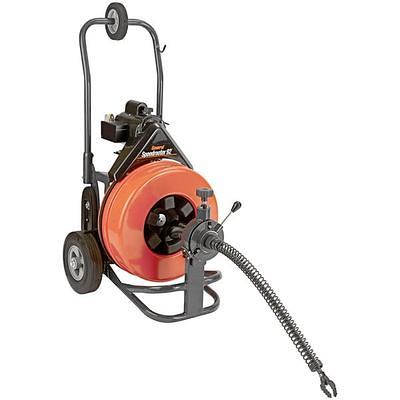 VEVOR Electric Drain Auger 75 ft. x 3/8 in. Drain Cleaner 370-Watt Auto Feed with Cutter Sewer Snake Fit 1 in. to 4 in. Market