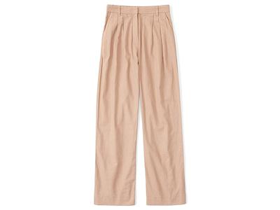 Abercrombie & Fitch Linen-Blend Tailored Wide Leg Pant (Praline) Women's  Clothing - Yahoo Shopping