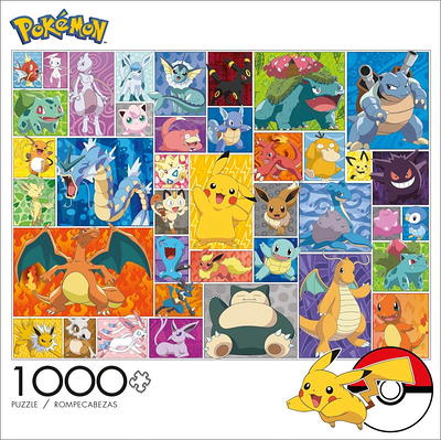 Family Puzzles: Pokemon Faces 400 Piece Jigsaw Puzzle