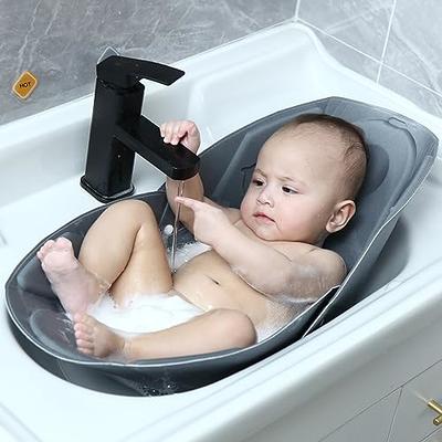 Baby Soft Sink Baby Bath Mat - Baby Bath Cushion for Travel - Baby