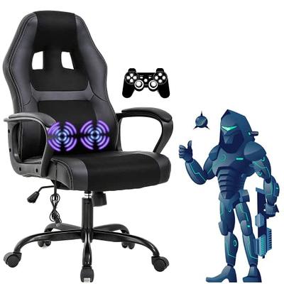 Gaming Chair for Adult Office Desk Chair Ergonomic Computer Chair with  Lumbar Support Armrest Adjustable Cheap Video Game Chairs Reclining Rolling